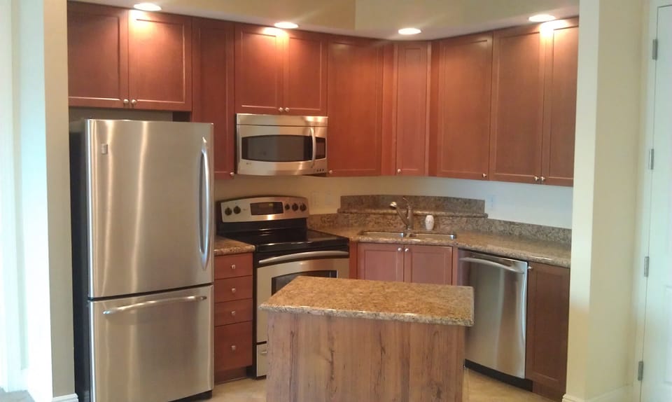 Kitchen with granite and stainless steel