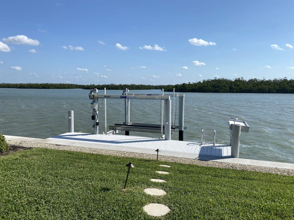 Private dock with lift