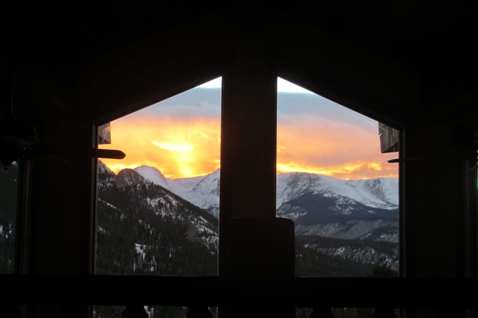 Sunset view from loft