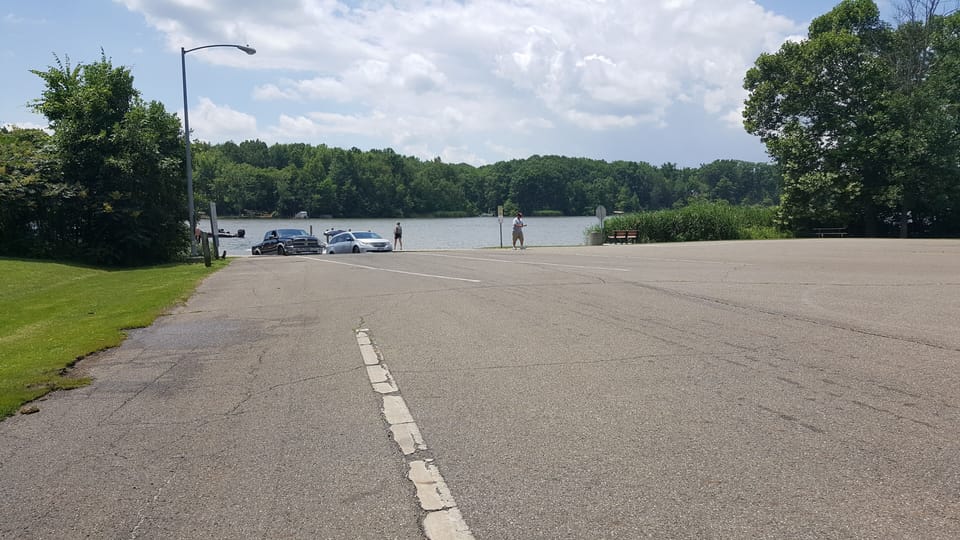 Boat landing, just down the street from home