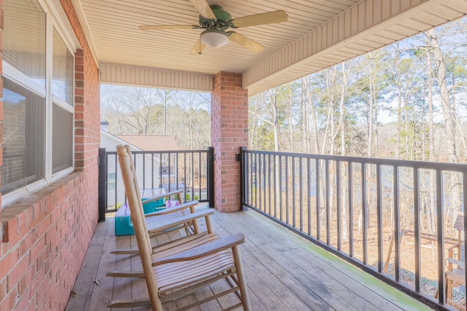 Deck off living area. 
