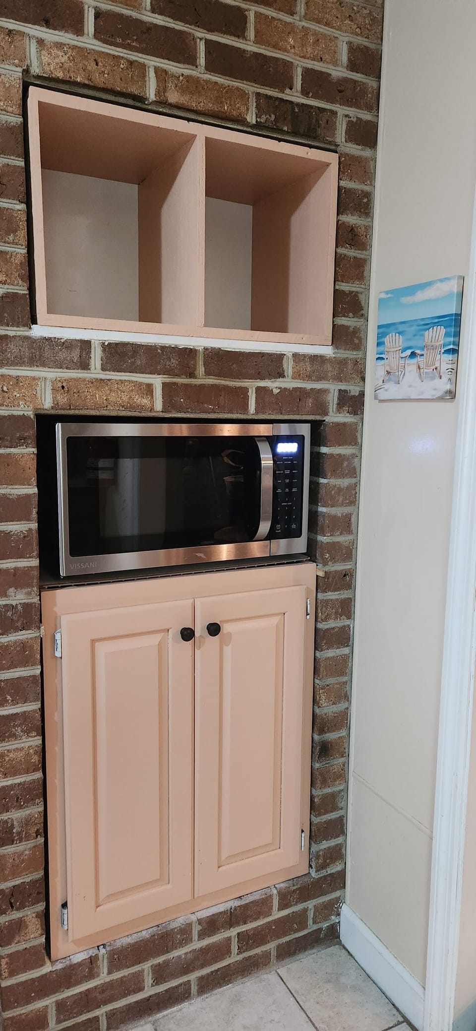 microwave and pantry nook