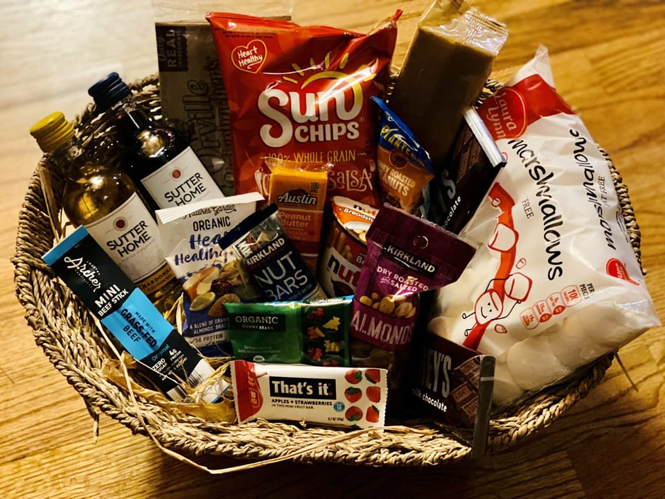 Complimentary snacks to welcome you to Hemlock Creek Hollow