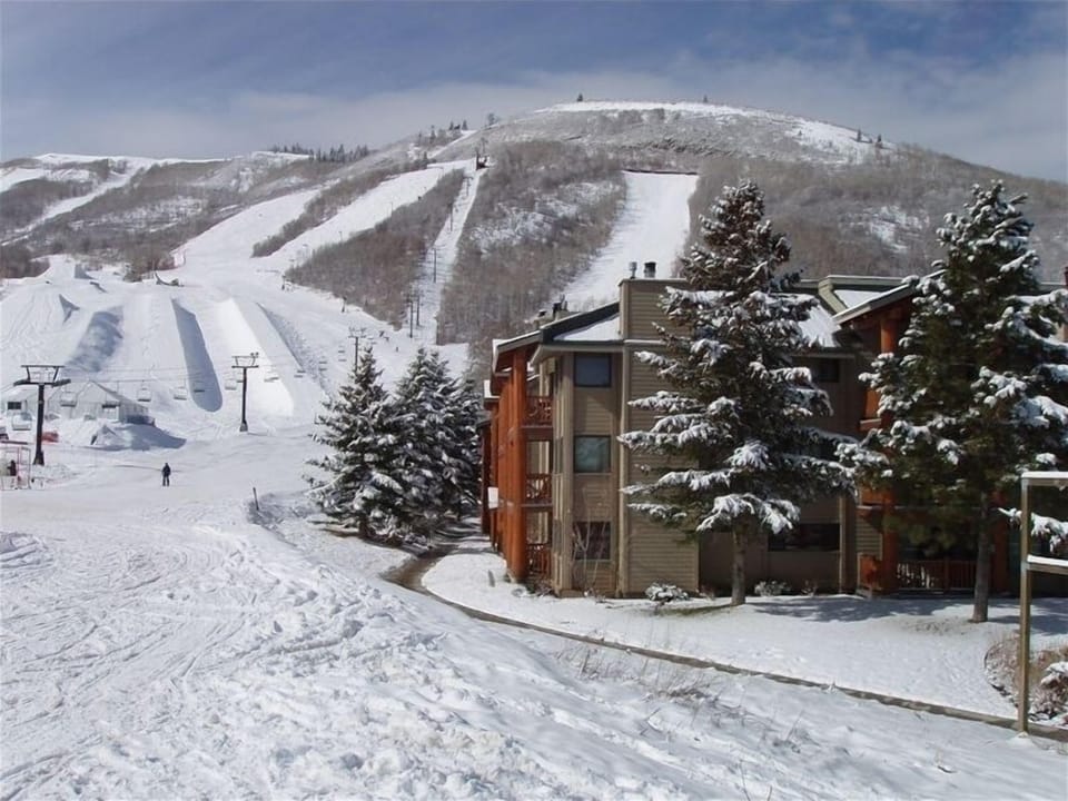 View of the Condo, Park City Slopes and the Mountains. Luxury Ski-In & Ski-Out!