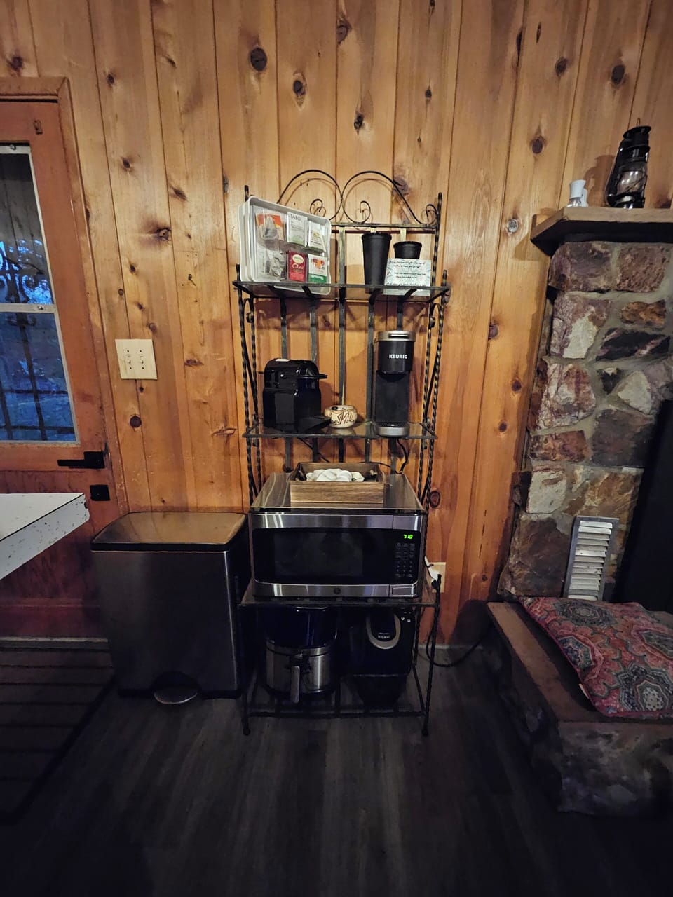 Coffee (tea) bar! Keurig and Nespresso machines, microwave