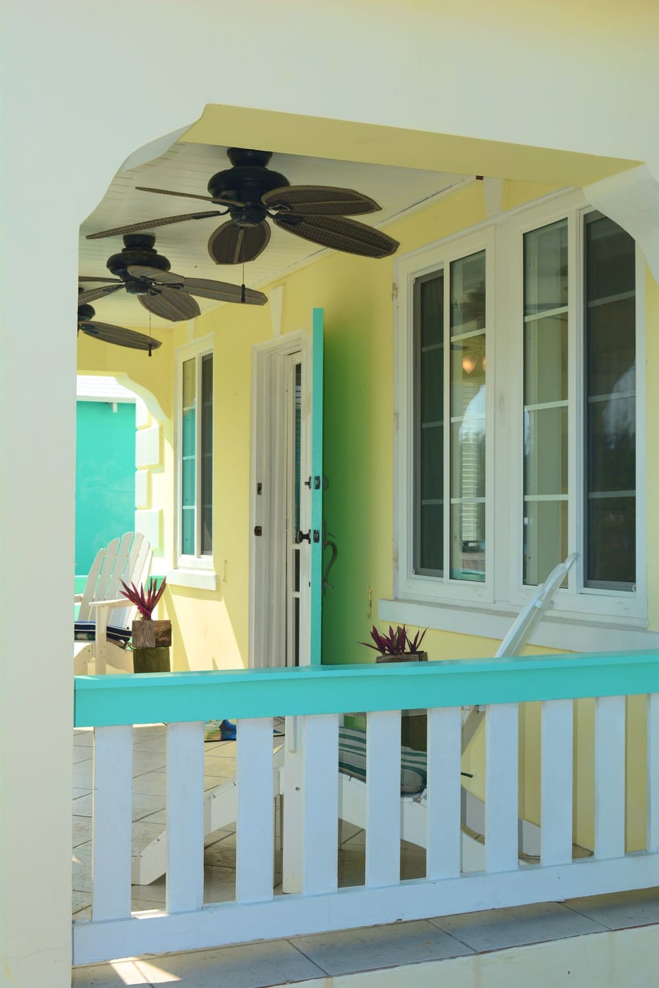Always a cool breeze on Harbour House's  Front Porch. 