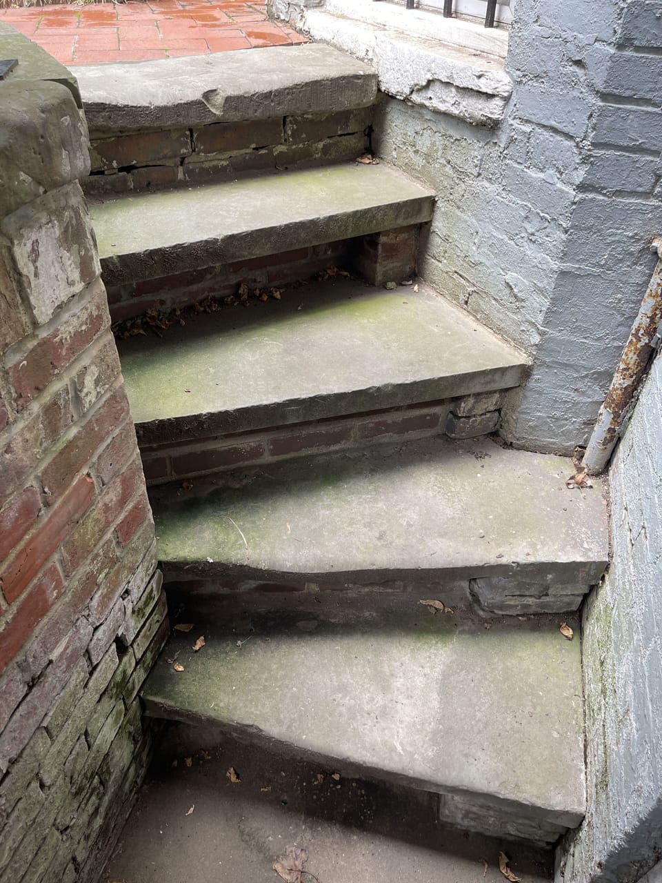 And five stairs up.