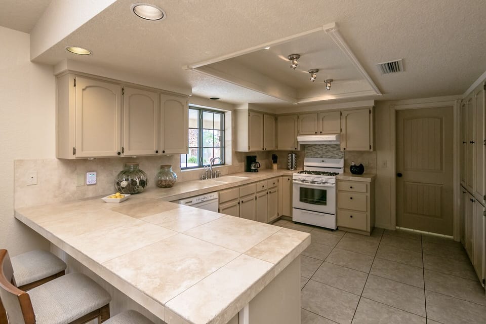 Large kitchen with all the amenities.
