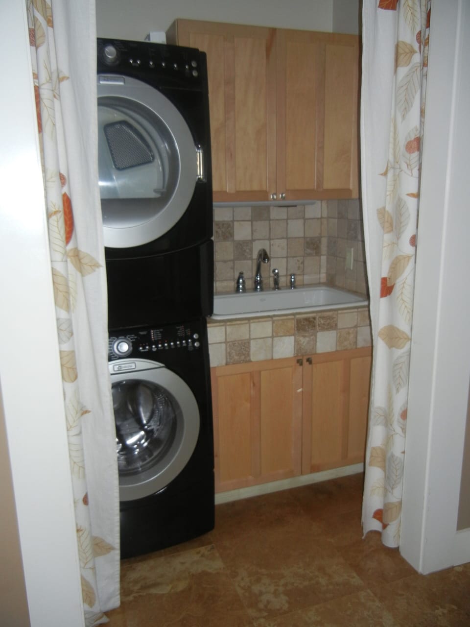 Large capacity washer and drier
