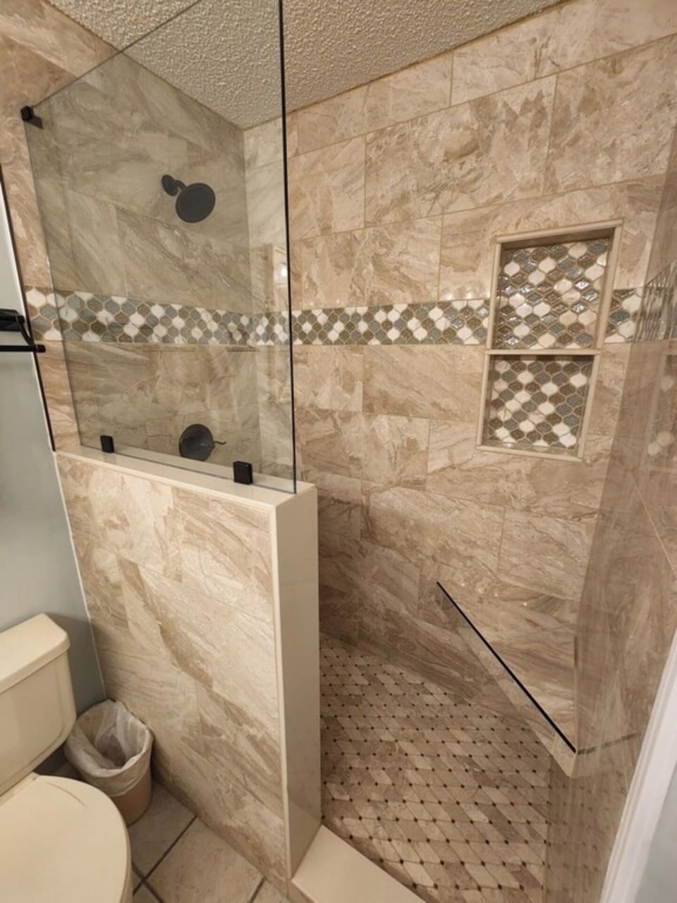 Main bathroom walk-in shower