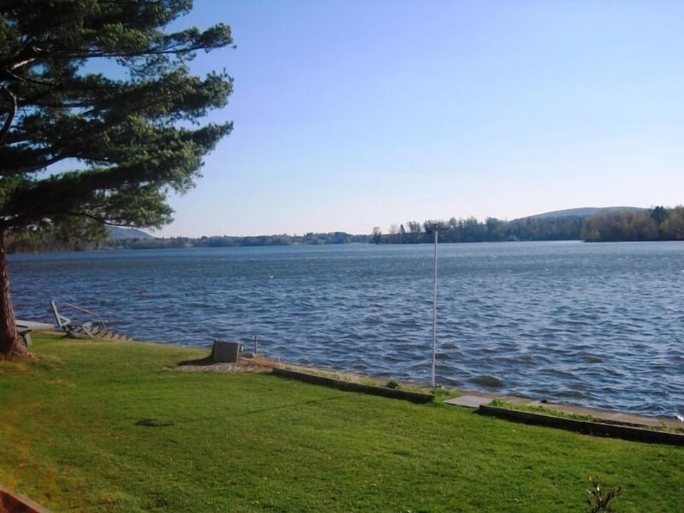 View from the covered deck