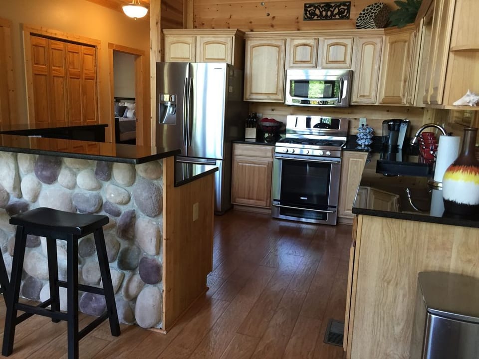 Kitchen With Bartop