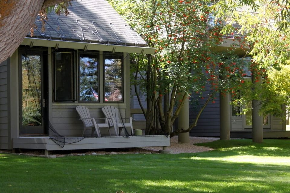 Rear Deck with Views of Cross Country Ski/Golf Course