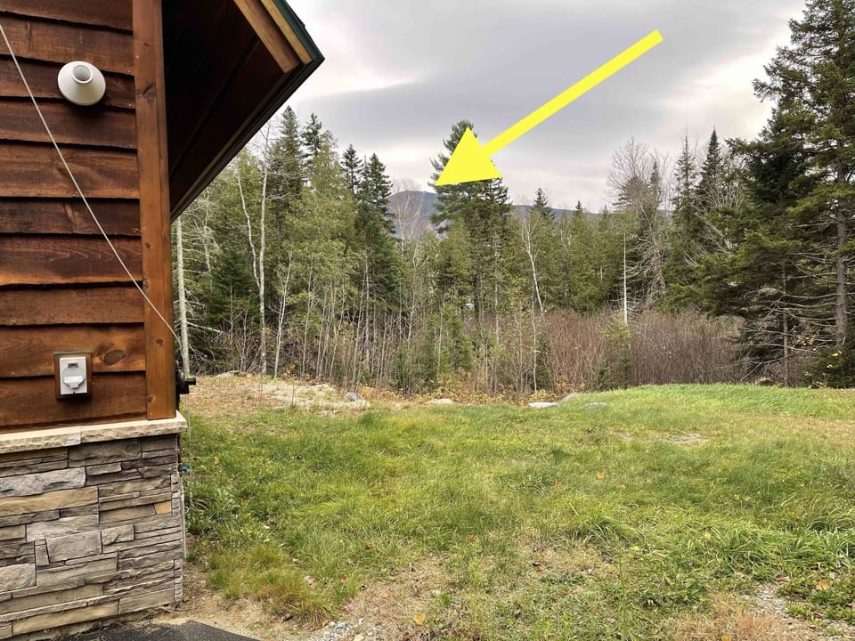 View of Sugarloaf Mountain from driveway and living room