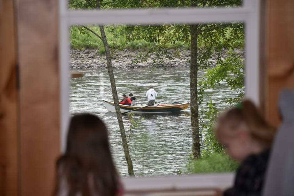From living room. Prime fishing right out the door