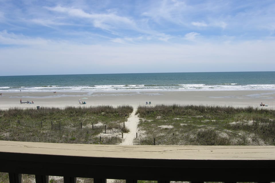 Large Beach with Plenty of Room. Our path to beach is a short walk. 