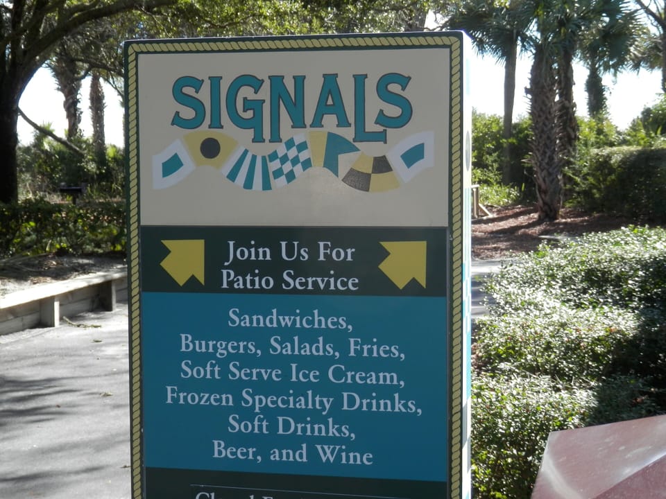 Snack bar menu