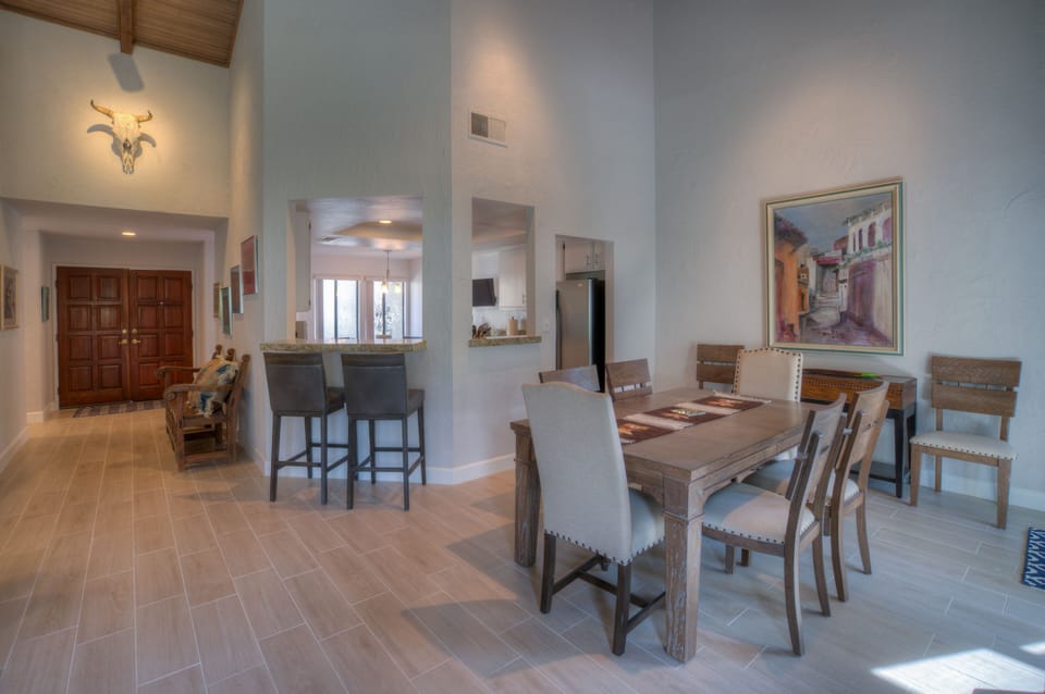 Dining Room with Kitchen in the background