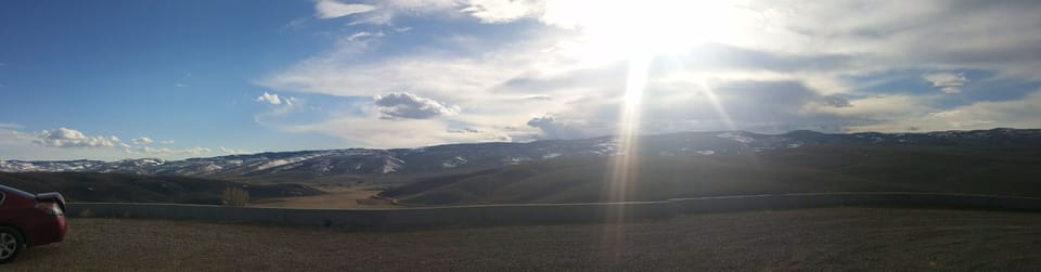 Mountain view from the west of the house