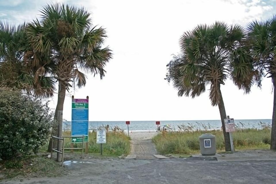 Beach Access at the end of the street, one block from the house.