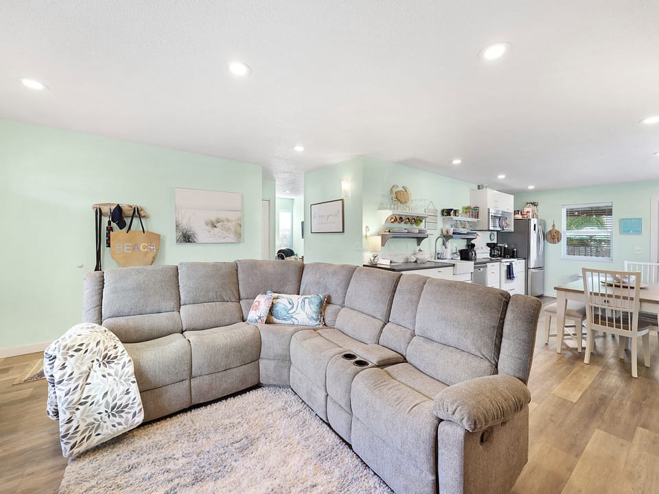 Living Room with Recliner on each end of sofa