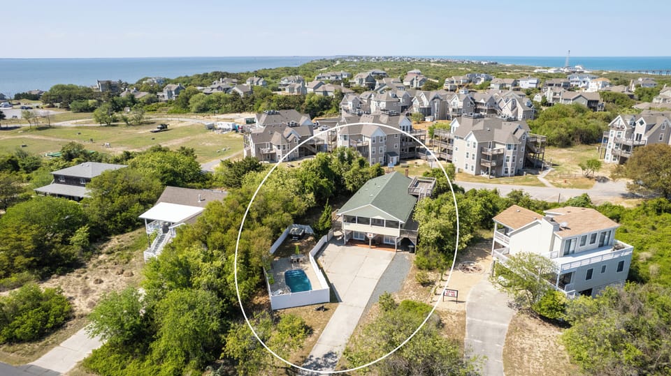 SITUATED BETWEEN THE SOUND AND THE OCEAN - VIEWS OF BOTH FROM UPPER DECK