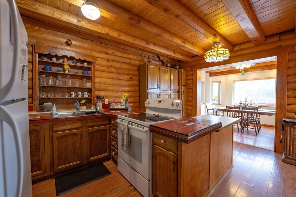 All the appliances you need, dishes, cookware, and essentials are provided in the fully appointed kitchen.