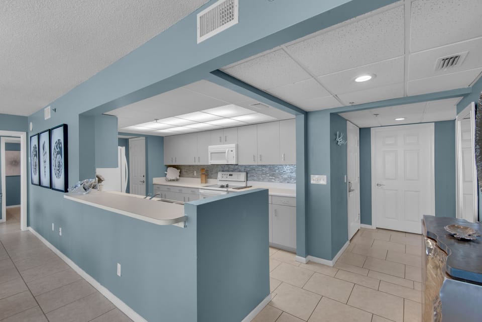 Kitchen and entry area