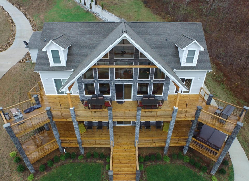 View of our home from above 