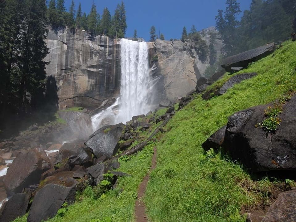 The Mist Trail and Vernal Falls