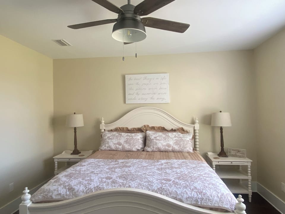 Master Bedroom (1) - Downstairs - with King Bed & Walk-In Closet