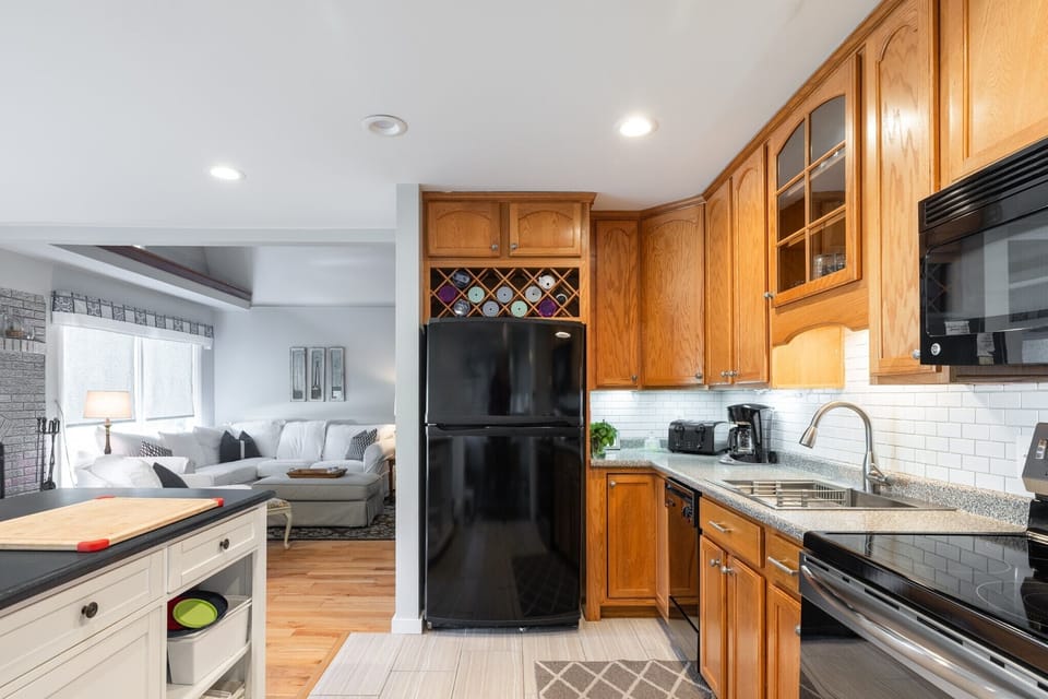 Fully stocked kitchen