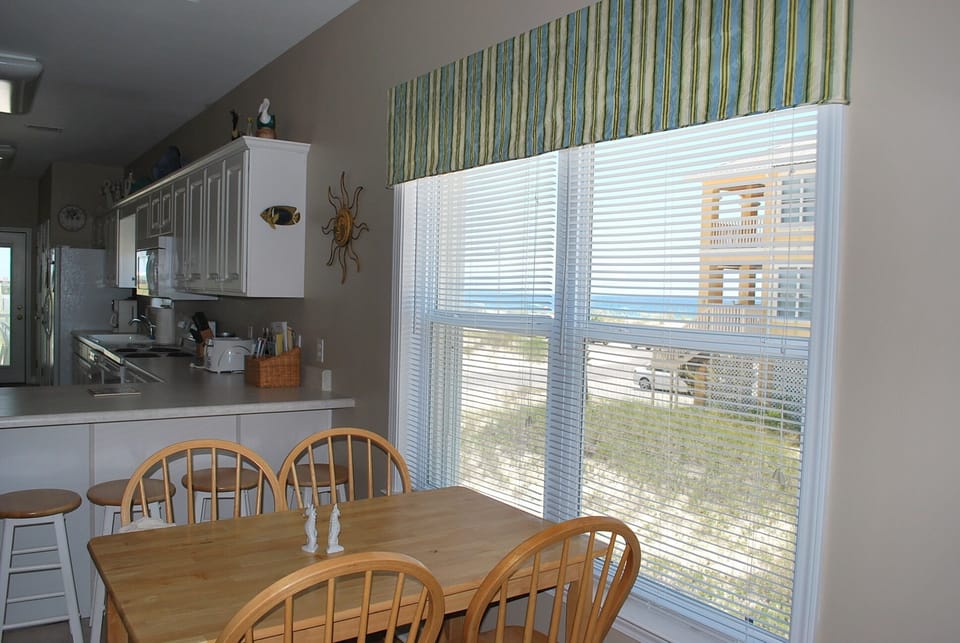 View of the gulf from the kitchen table