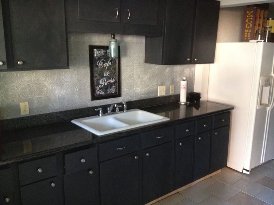 Kitchen with granite countertops