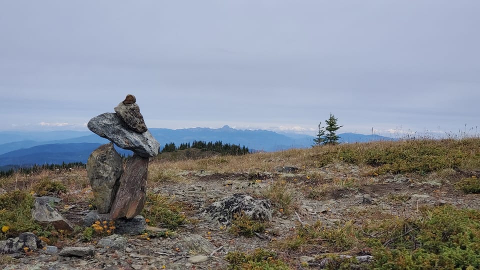 Hiking to the top of Sun Peaks Aug 2020