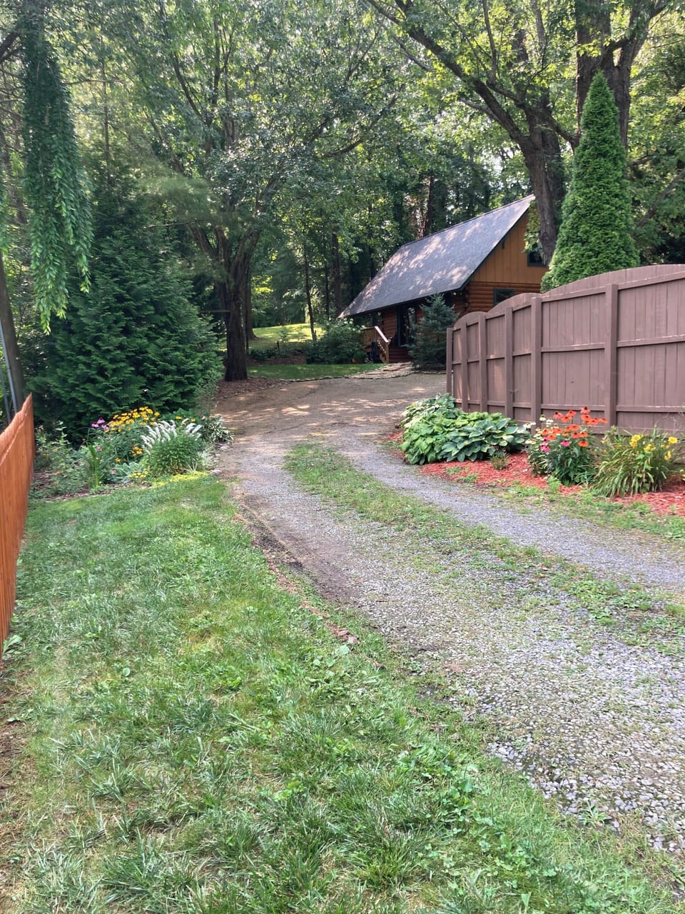Driveway to cabin