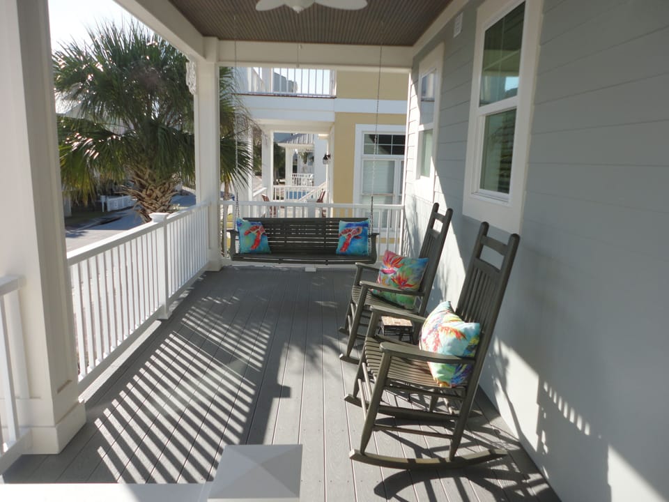 Sunny front porch