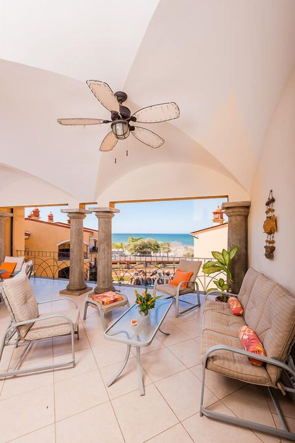 Wide deep terraces give you and your party all the space you need