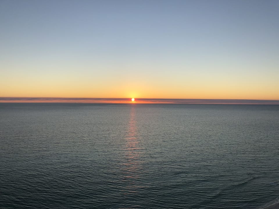 Enjoy the vibrant sunset