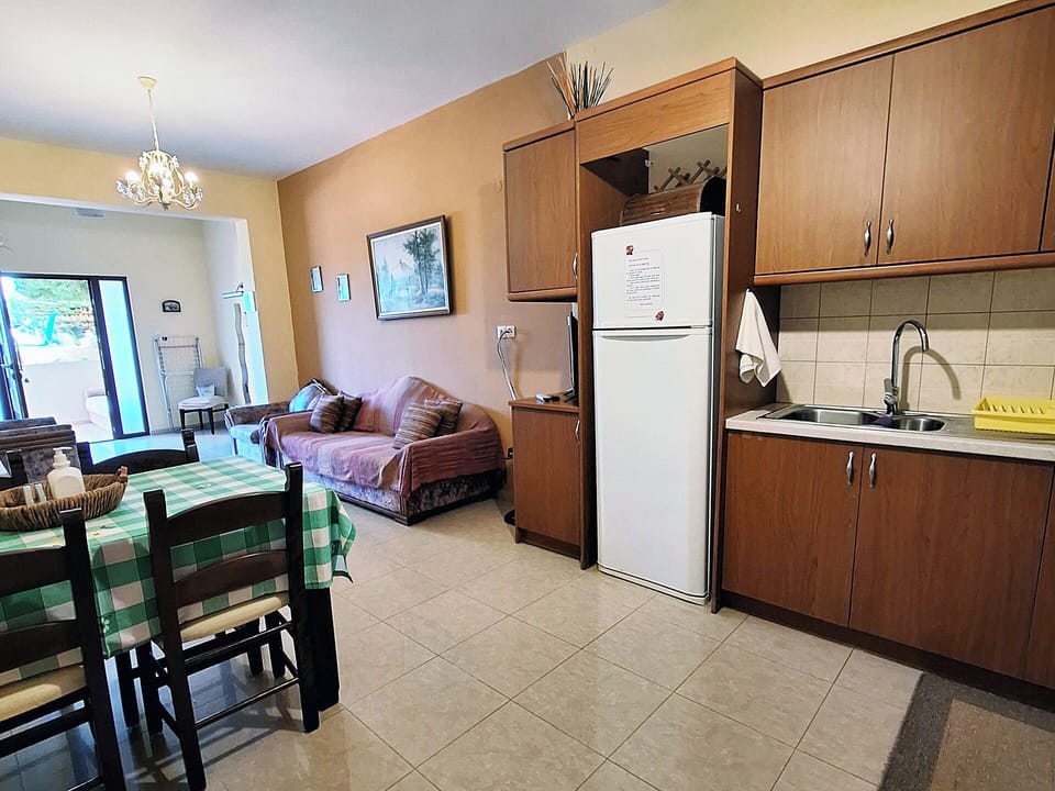 Open-plan kitchen and living space
