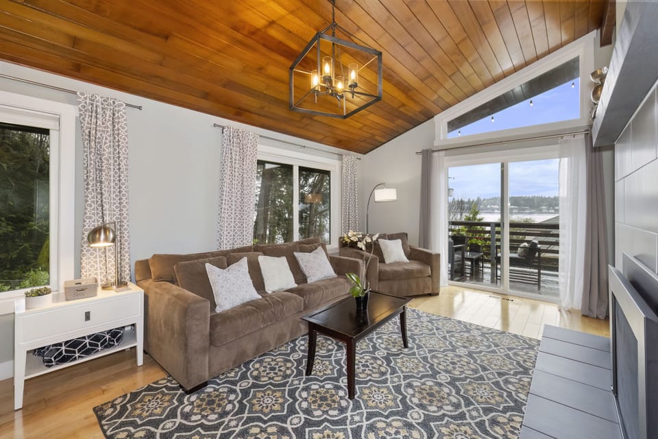 Living room - overlooks the water