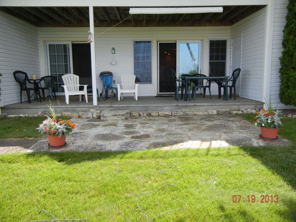 Lounge during your vacation getaway on an extra-large deck with furniture