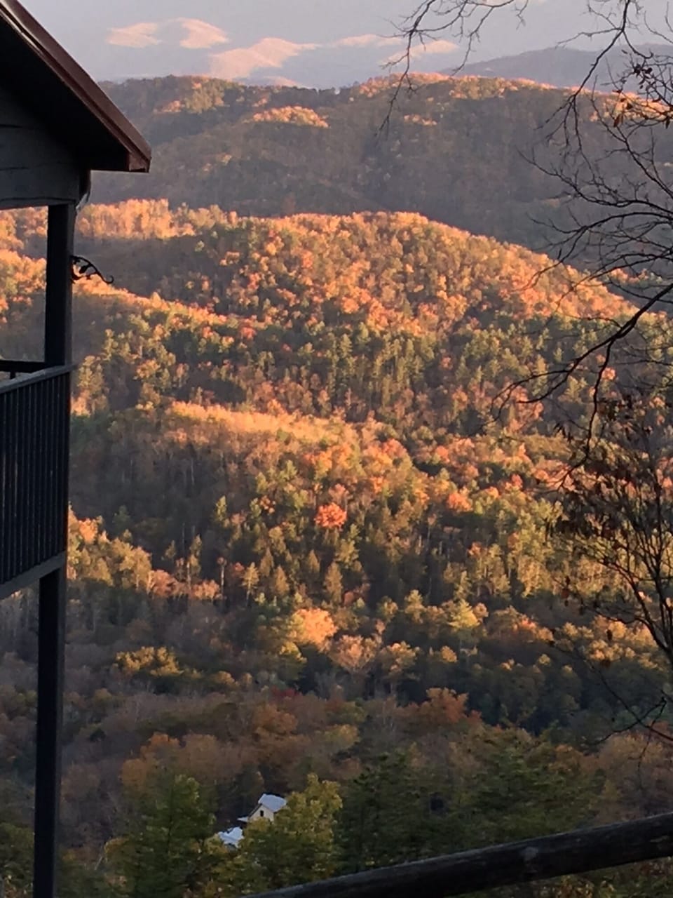 Sunset during the fall.