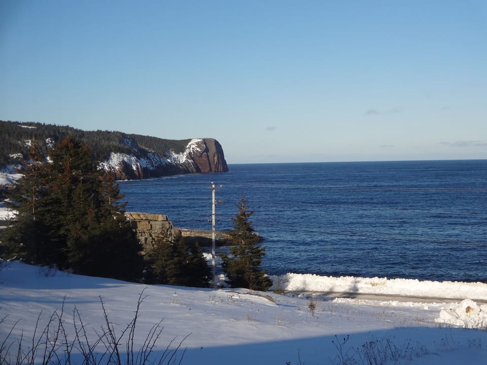 view from the Casita on a winters day