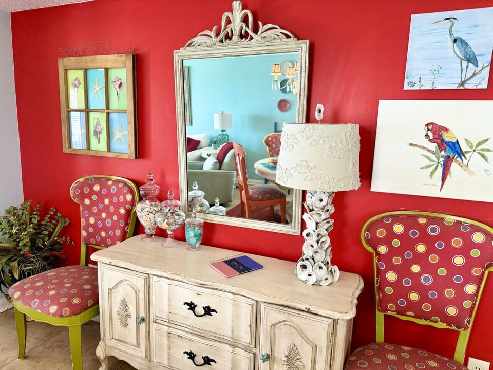 Do last minute checks in the mirror before you head out.