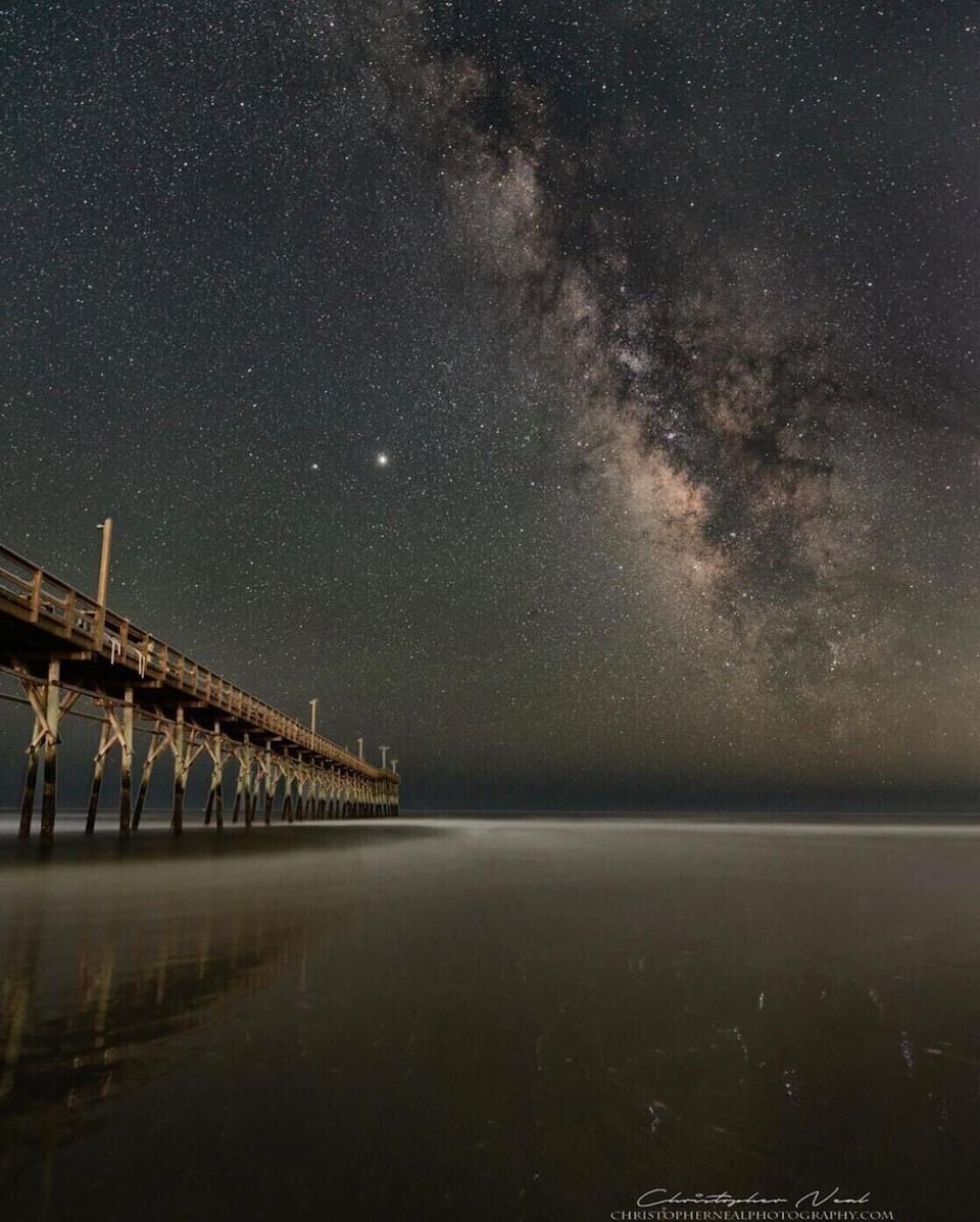 The Heavens over Sunset Beach Pier