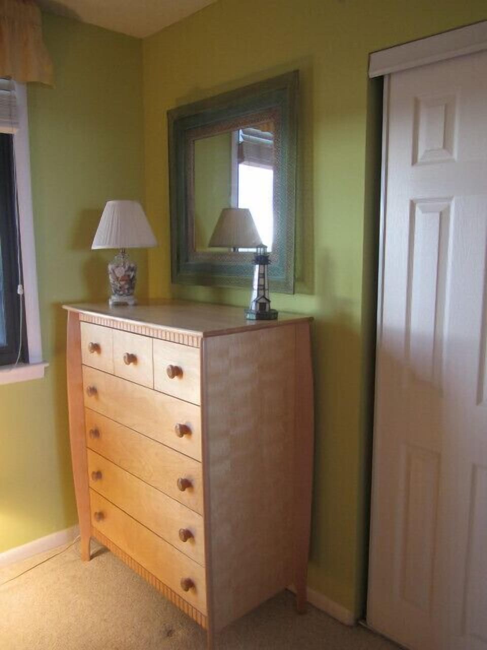 Third bedroom dresser and closet