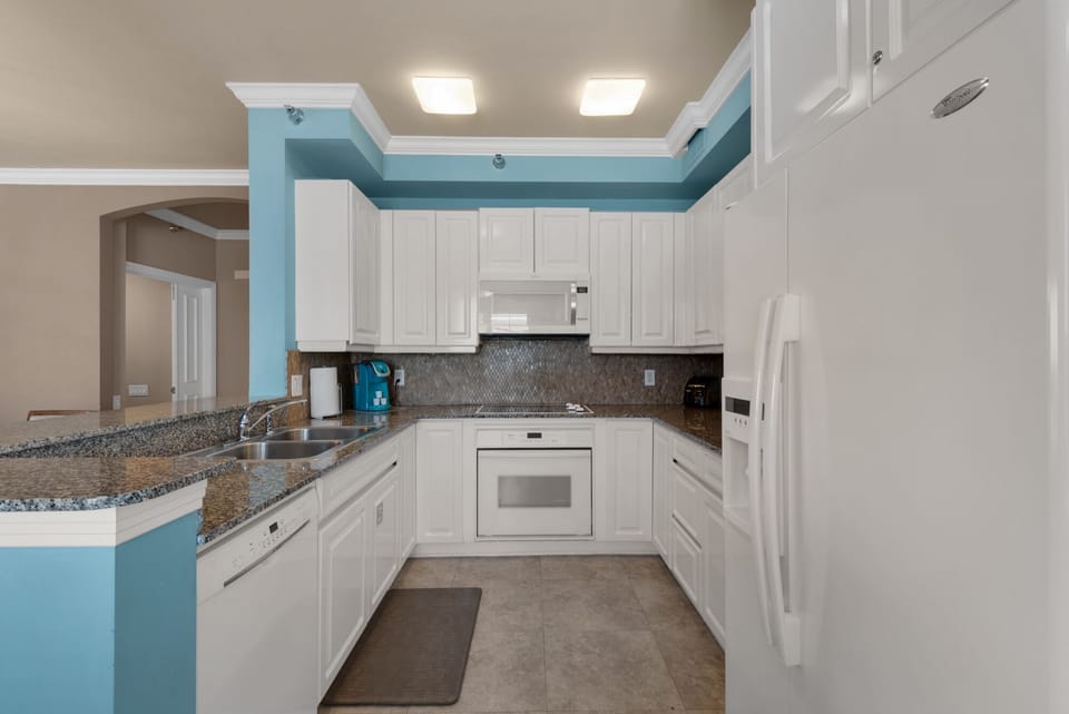 Spacious kitchen.