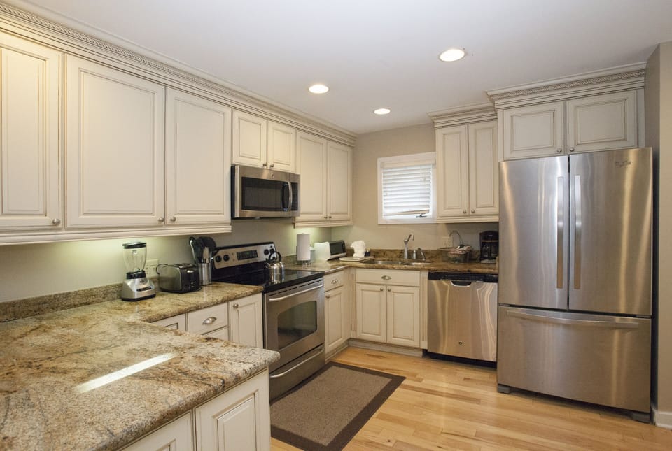Great Kitchen fully stocked with all dishes, utensils, etc you need!
