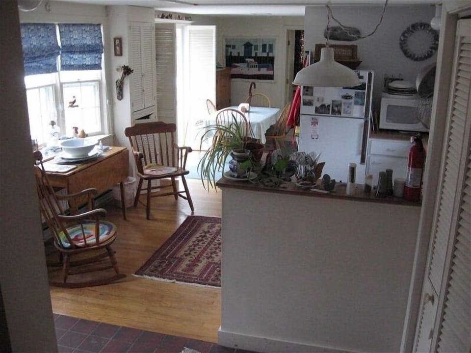 Chat with the 'chef' over a glass of wine as meals are prepared inside -- 
